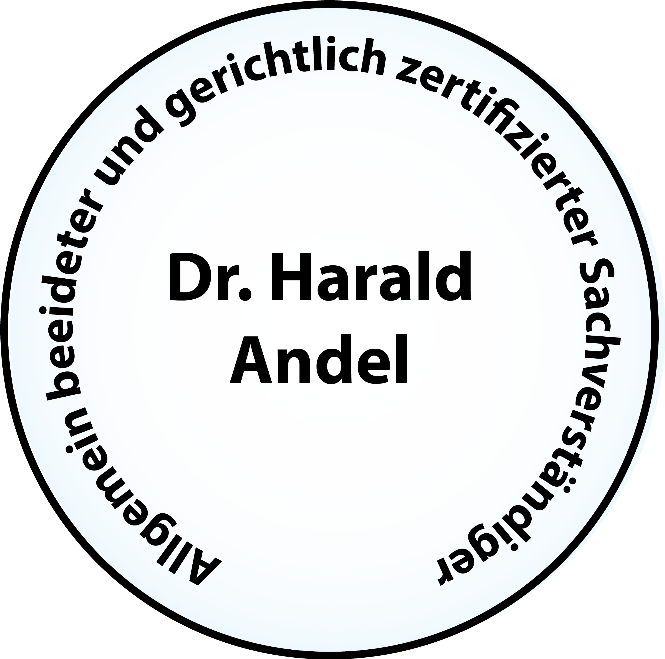 Dr. Harald Andel gerichtlicher Sachverständiger